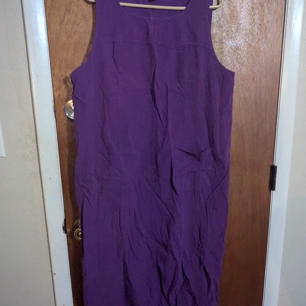 Avenue Deep Purple Sleeveless Midi Dress